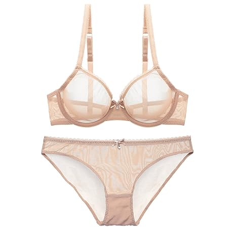 Varsbaby Damen Push Up Büstenhalter Set Spitze Wäsche Büstenhalter und Schlüpfer