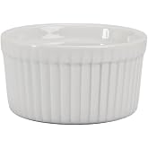 BIA Cordon Bleu Classic 6-Ounce Individual Size Ramekin Dish, Set of 4, White