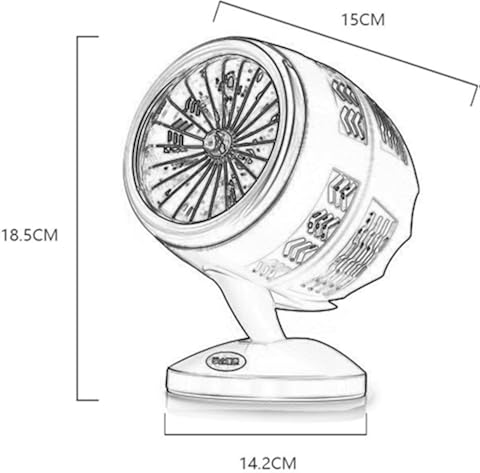 Anam Safdar Butt Mini Desktop Eagle Eye Heater Heating Wire Air Convection Whole House Cycle Double Gear Adjustable Quiet and Soft