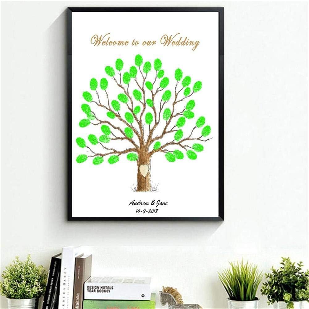 Voxloud Com Decoration De La Maison Ameublement Et Decoration Ogquaton Bricolage Mariage Invite Signature Livre Sign In Toile Empreintes Digitales Arbre Peinture De Haute Qualite