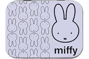 MEVSIM STORE Miffy Kids Bandages – Licensed Product – Metal Case with 24 Bandages – Cute Design Storage Box for Children – Portable First Aid Kit for Backpack & Purse