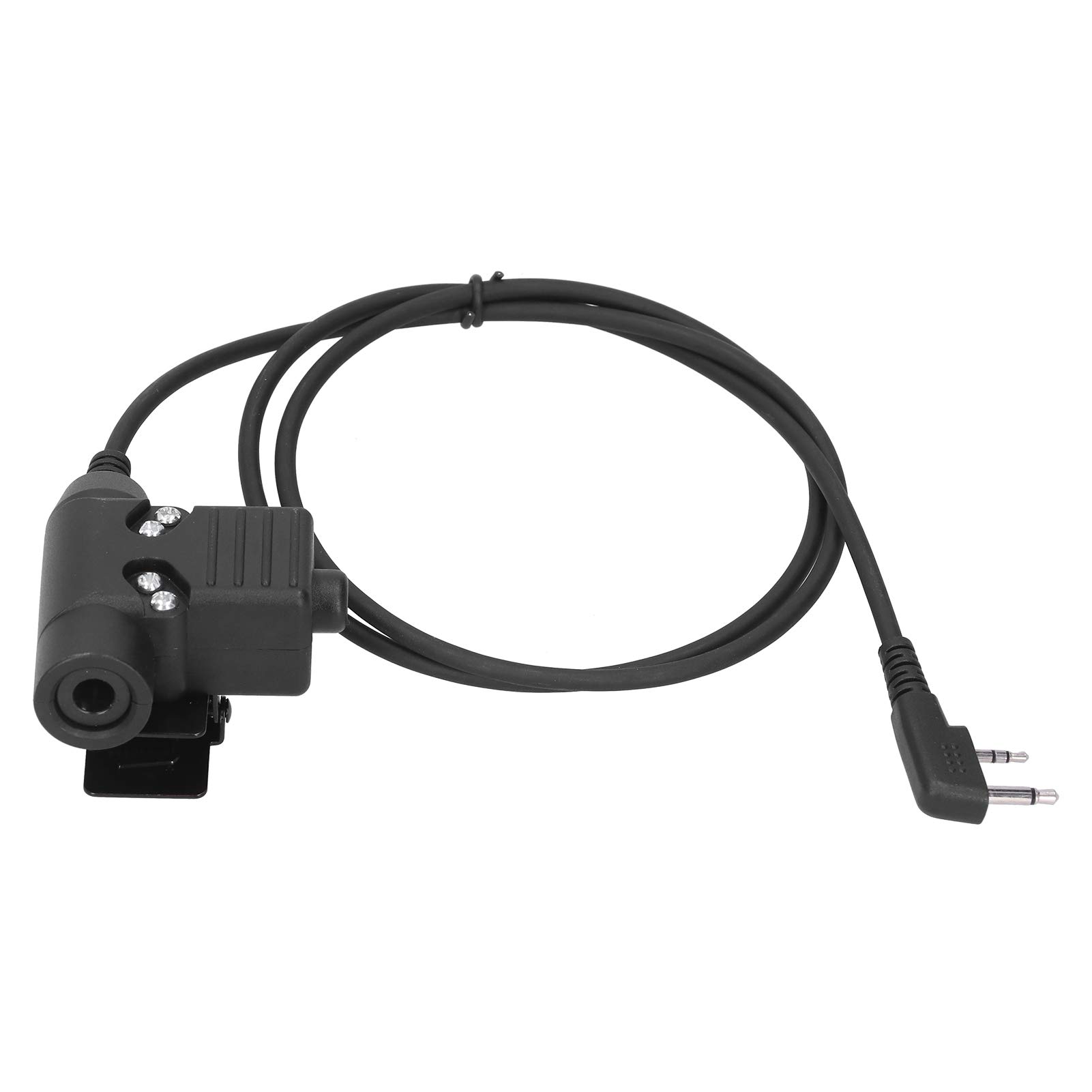 Walkie Talkie Cable, TK U94 PTT Audio Adapter Cable Walkie Talkie Headphones Connector for Baofeng UV5R, TK3107, KDC1 WalkieTalkie Headset