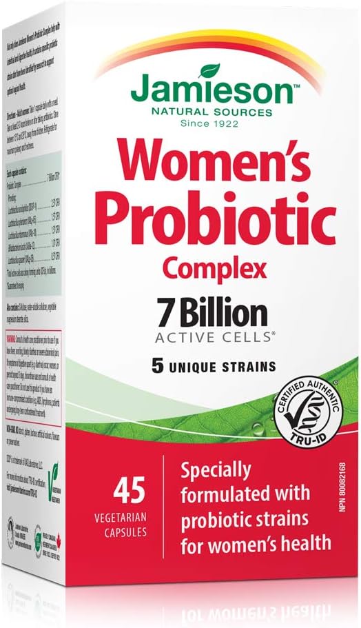 Jamieson Complexe probiotique pour femme 45 pièces Amazon.ca Santé et