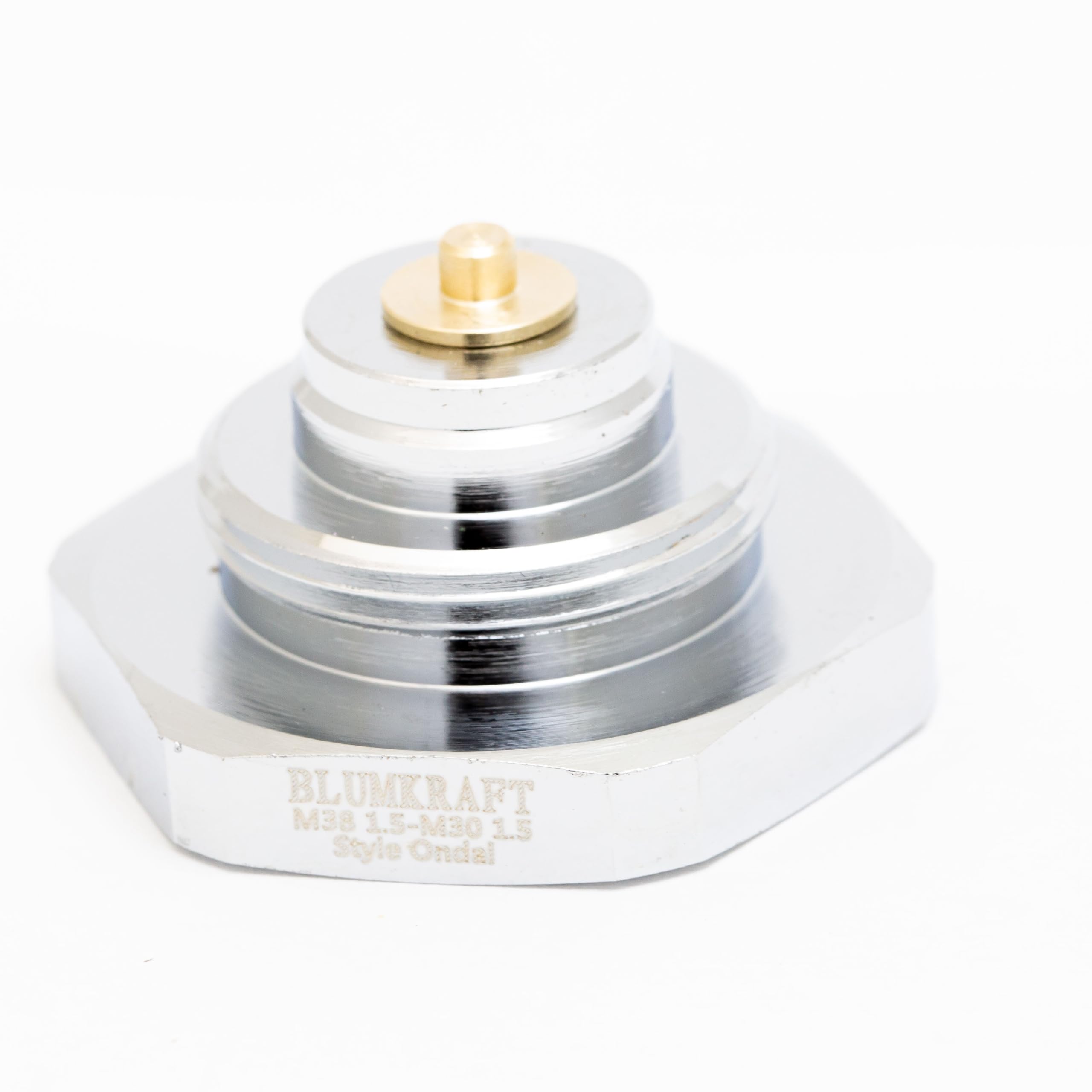 BLUMKRAFT Radiator Adapter Connector M38x1.5 ONDAL Style to M30 x 1.5 for Thermostat/Thermostatic Head M30x1.5 Male