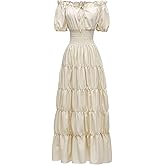 Abaowedding Renaissance Women Medieval Chemise Dress Pirate Peasant Top Irish Under Dress