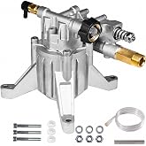 YAMATIC 3000 PSI 2.5 GPM Pressure Washer Pump, Vertical 7/8" Shaft | Fits Craftsman, Troy Bilt, 308653045, 308653052, 308653078, GCV190, Rear Inlet/Outlet Replacement Pump for Power Washers