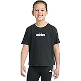 adidas Girls Short Sleeve Embroidered Logo T-Shirt