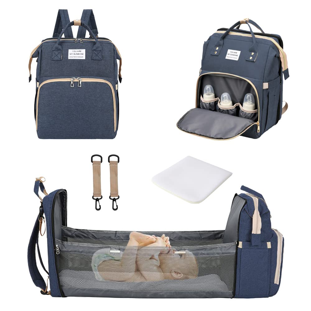 DZOZO Changing Bag Backpack Baby Diaper Backpack Nappy Changing Backpack Large Capacity Diaper Tote Bag Multifunction Baby Bags with Portable Changing Mat Baby Travel Bag Nappy Backpack Organizer