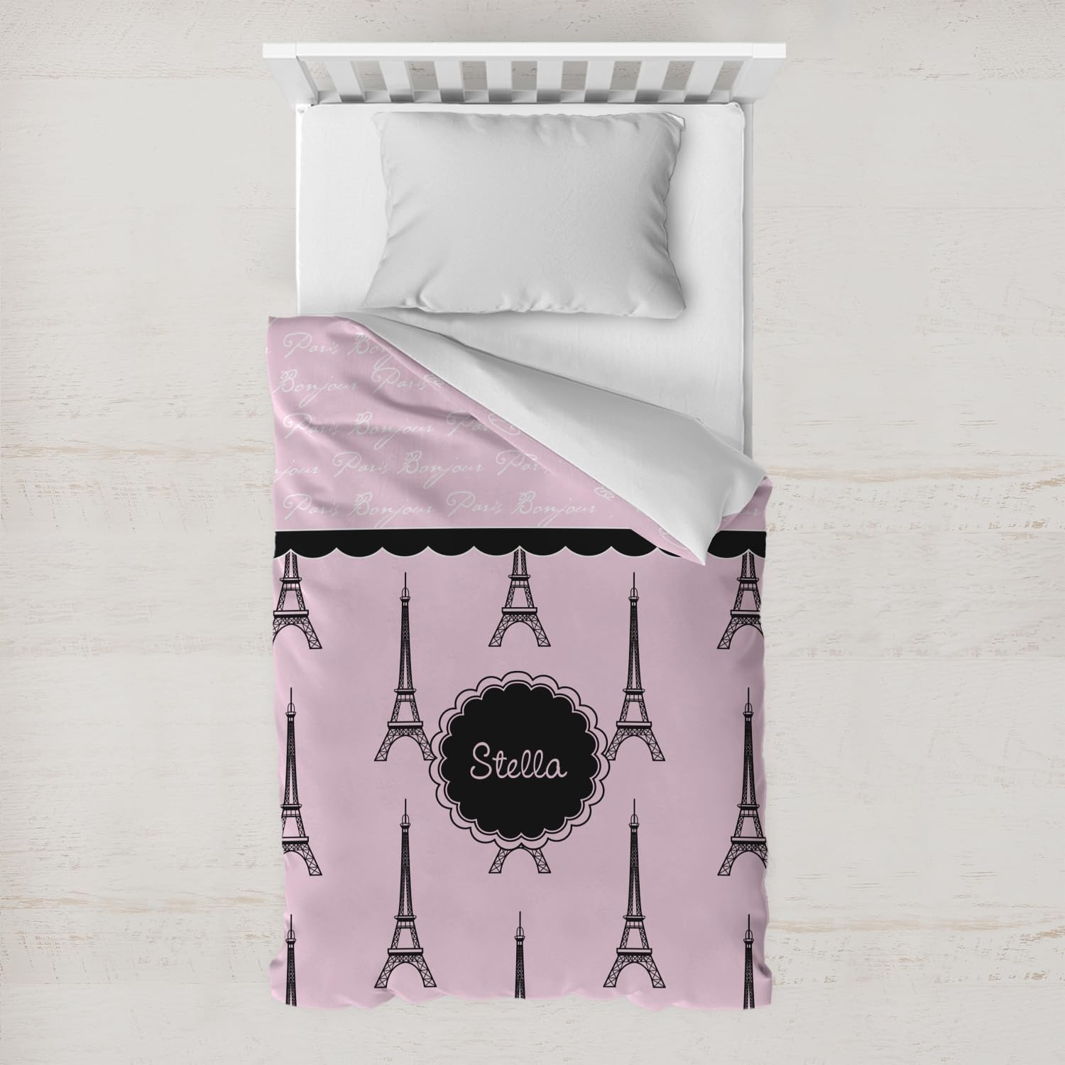 RNK Shops Personalized Paris & Eiffel Tower Duvet
