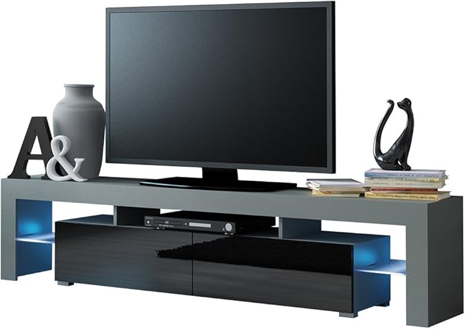 Mirjan24 TV Schrank Solo, Unterschrank mit LED, Fernsehschrank, TV