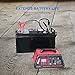 Potek 2/6/10 Amp Smart Battery Charger and Maintainer with 50-Amp Battery Clips