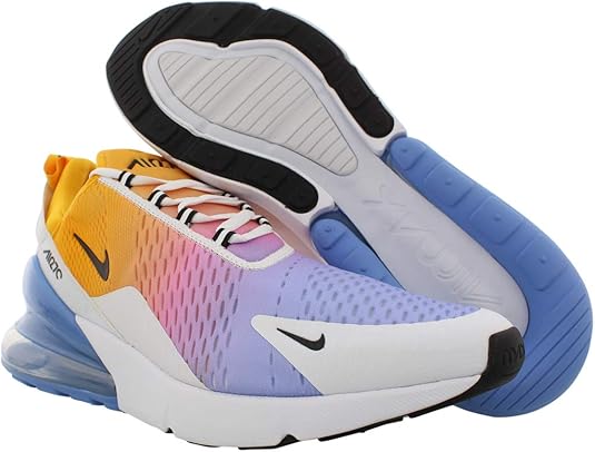 air max 270 trainers university gold black university blue psychic pink