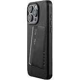 Mujjo Leather Wallet Phone Case - Fits iPhone 15 Pro Max - MagSafe Compatible - Premium European Leather Case with Card Pocket - Enhanced Phone &amp; Camera Protection - Crafted with Recycled Materials