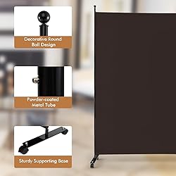 Giantex Room Divider Large Single Panel, 73''W x