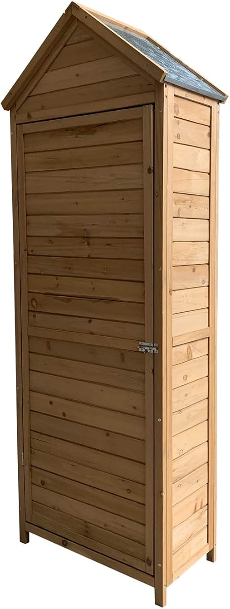 Gardiun KNH1099 - Armario de Madera Cobertizo Exterior Candy 70x35x177