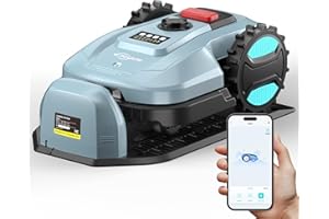 YARDCARE Robotic Lawn Mower with App Control – Adjustable Cutting Height, Auto-Charging, Obstacle Detection & Smart Scheduling – Ideal for Lawns up to 1/8 Acre