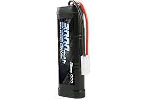Gens ace 7.2V 3000mAh NiMH Battery High Power Rechargeable Low-self Discharge with Tamiya Plug for RC Cars Truggy Tank Electric RC Monster Truck Buggy Traxxas LOSI Associated HPI Tamiya Kyosho