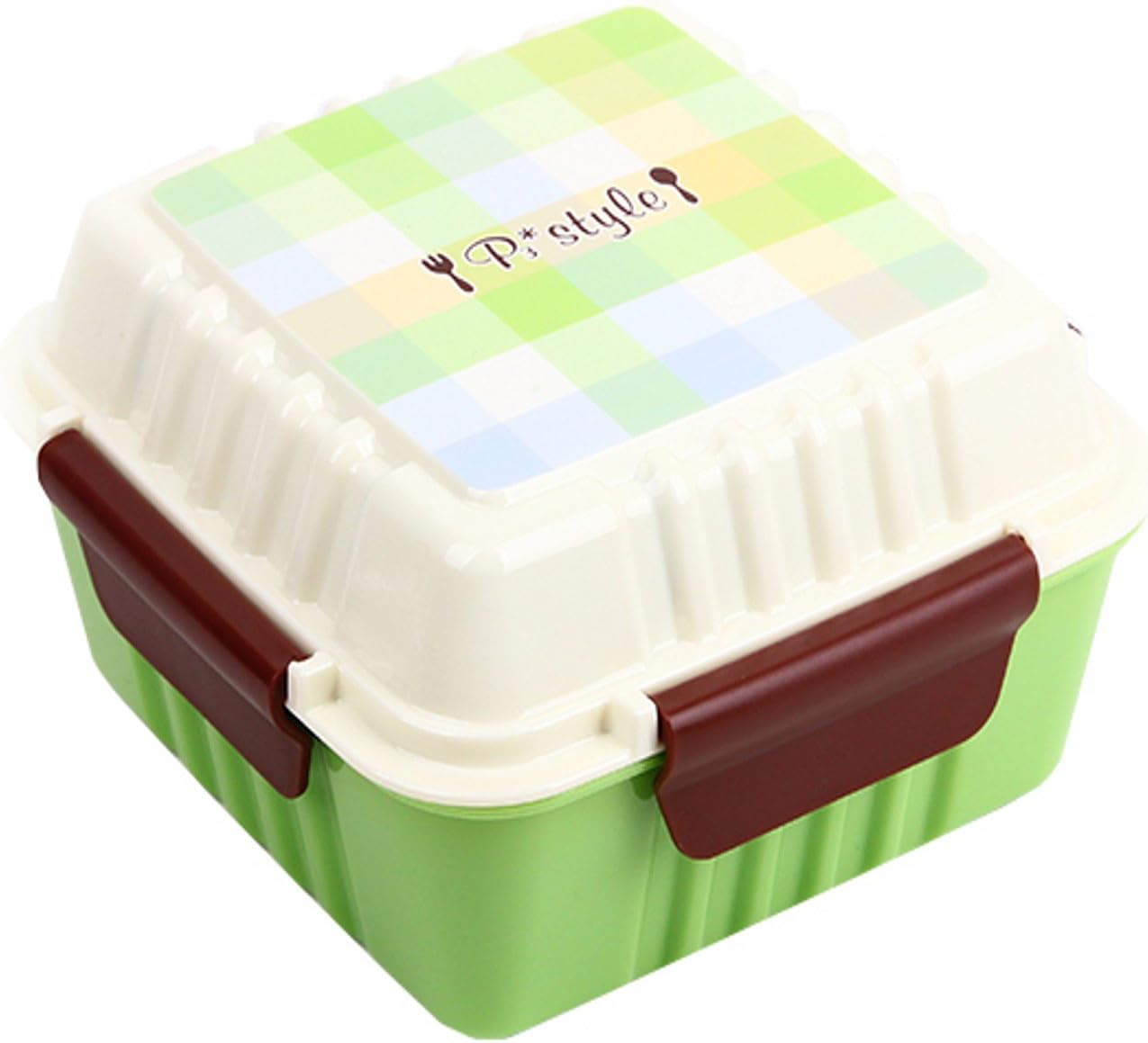Japanese Lunch Box Faqueiro Microondas Bento Picnic Lunchbox Dinner Set for Kids Compact and Travel Friendly Size, Easy to Carry (Green)