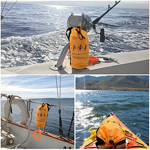 Zixar Water Rescue Throw Bag with 70 Feet of Flotation Rope in 3/10