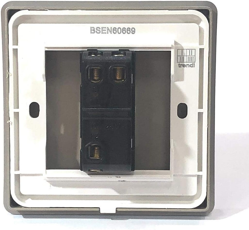 Trendi 1 Gang 2 Way 10 Amp Rocker Chrome Light Switch in Glossy White (3 Pack) - Image 4