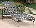 International Caravan Iron Multi-Position Patio Chaise Lounge