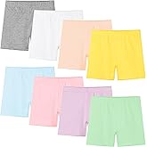 Resinta 8 Pack Baby Toddler Girls Cotton Bike Shorts Kids Safety Under Dress Dance Shorts