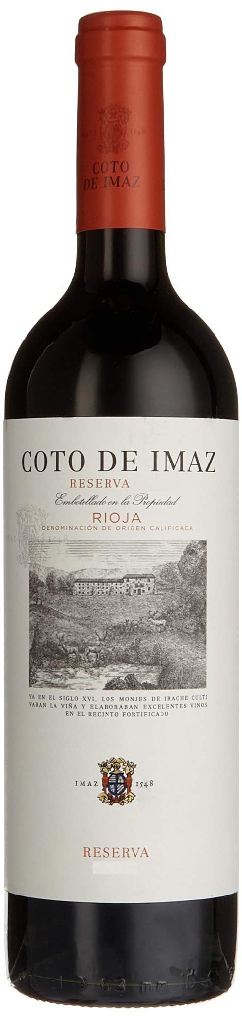 Coto de Imaz Rioja Reserva D.O. Bodegas El Tempranillo Dry, 6 x 75cl