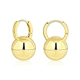Lancharmed Drop Ball Earrings for Women 925 Sterling Silver Post Dangle EarringsHypoallergenic Earings for Jewelry Gifts