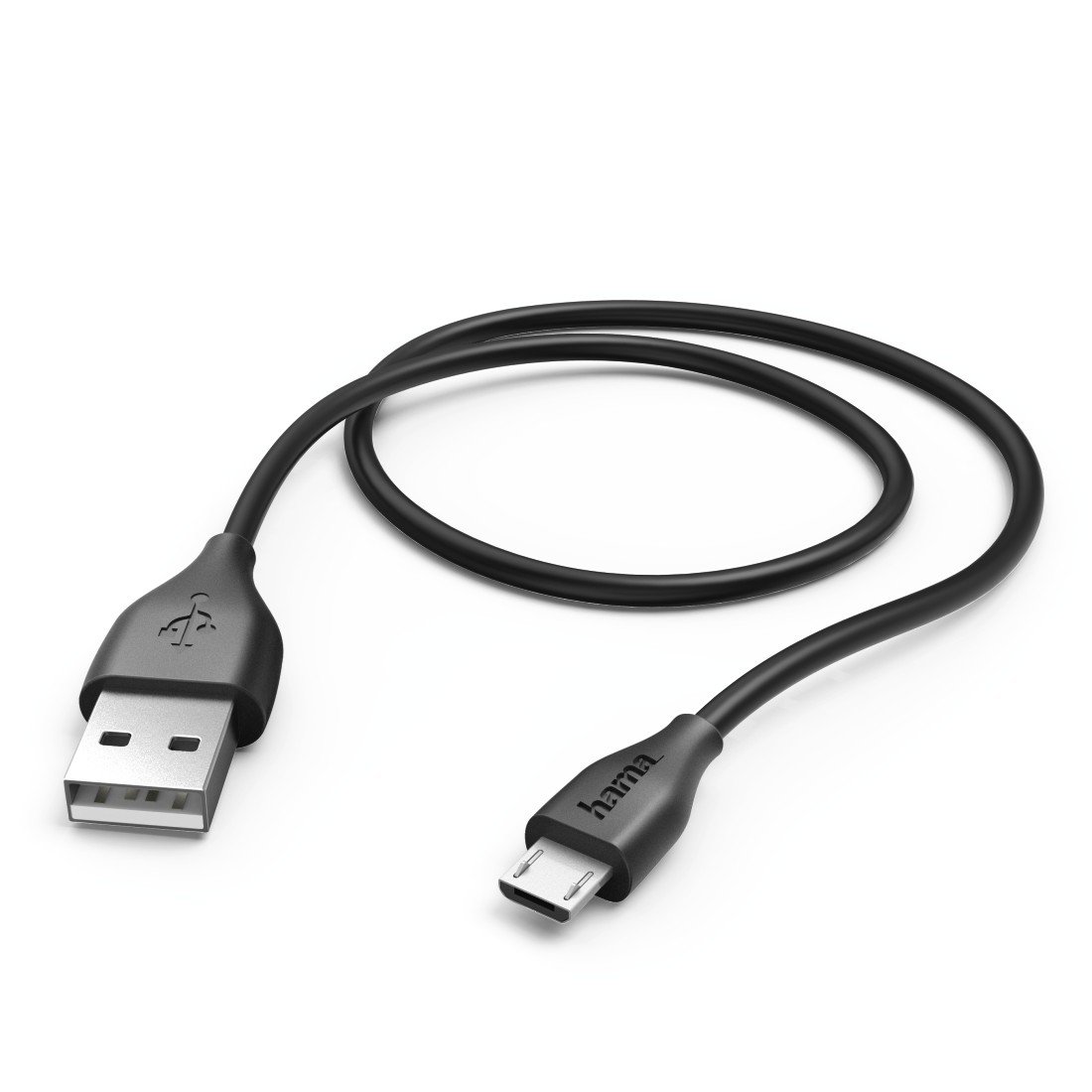 Hama 1.4m, USB2.0-A/USB2.0 Micro-B USB cable 1.4m USB A Micro-USB B Black