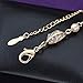 Mytys Gold Mesh Cubic Zirconia Crystal Beaded Tennis Fashion Bracelets