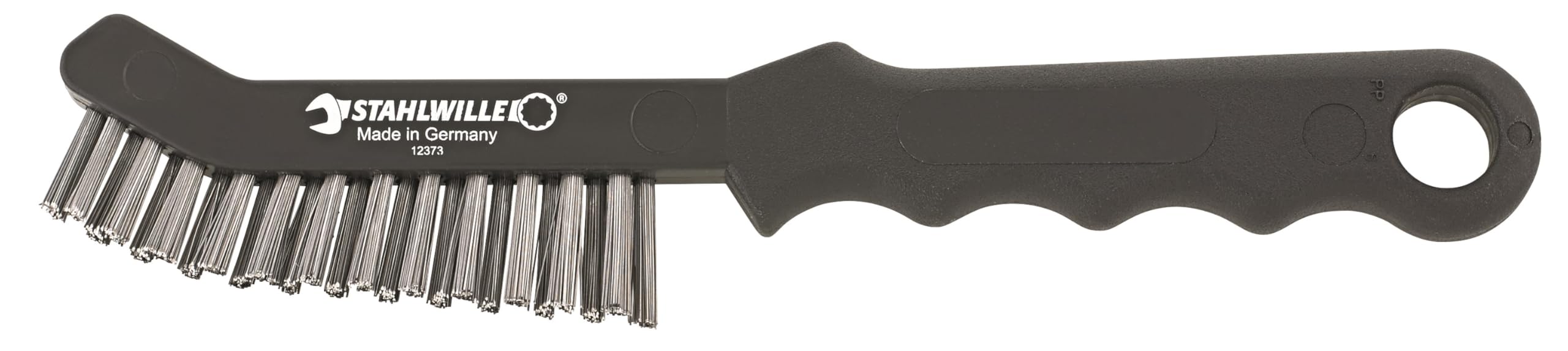 Stahlwille 77440001 12373 Steel Wire Brush, 2 Rows, 230mm Length