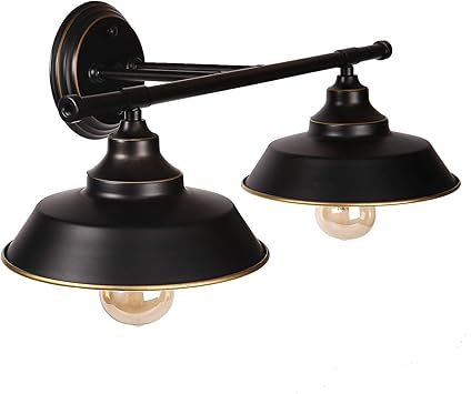 Folong Bathroom Vanity Light Fixtures Modern Industrial 2 Light Bathroom Wall Sconce Fixture Vanity Wall Lamp Decor Farmhouse Bathroom Light Fixtures Amazon Com