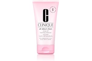 Clinique All About Clean Rinse-Off Foaming Face Wash | Face Cleanser With Hyaluronic Acid + Glycerin For Oily Skin Types | Dissolves Makeup + Sunscreen