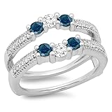 Dazzlingrock Collection 0.80 Cttw Blue & White