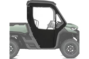 HECASA Soft Cab Enclosure Doors Compatible with 2016-Later Can-Am Defender HD5 HD7 HD8 HD9 HD10 Pro Limited DPS XT XTP XMR 6x