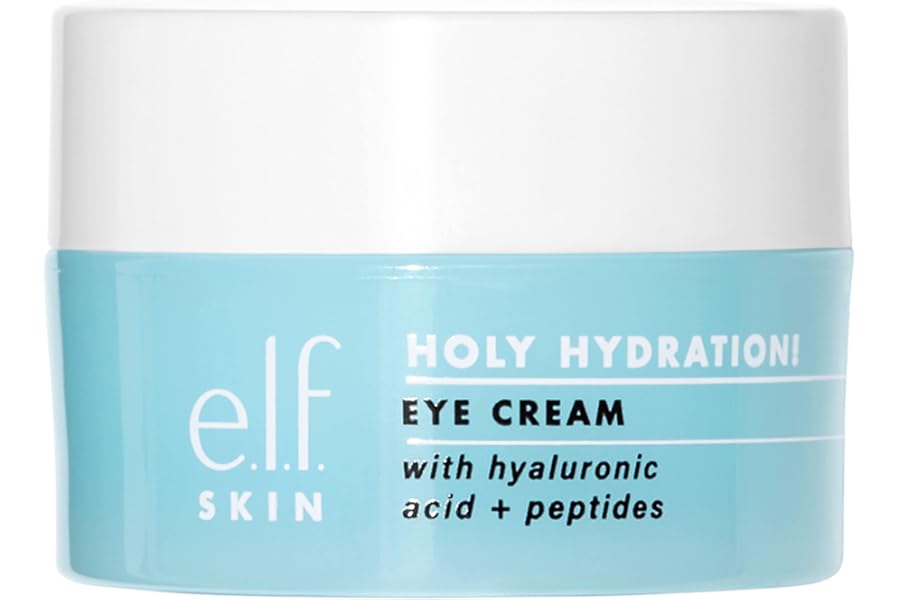 e.l.f. SKIN Holy Hydration! Eye Cream, Rich Hydrating Eye Cream For Minimizing Dark Circles, Infused With Hyaluronic Acid, Vegan & Cruelty-free