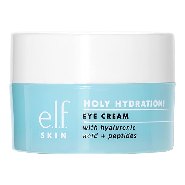 E.L.F. SKIN HOLY HYDRATION! EYE CREAM, RICH HYDRATING EYE CREAM FOR MINIMIZING DARK CIRCLES, INFUSED WITH HYALURONIC ACID, VEGAN & CRUELTY-FREE