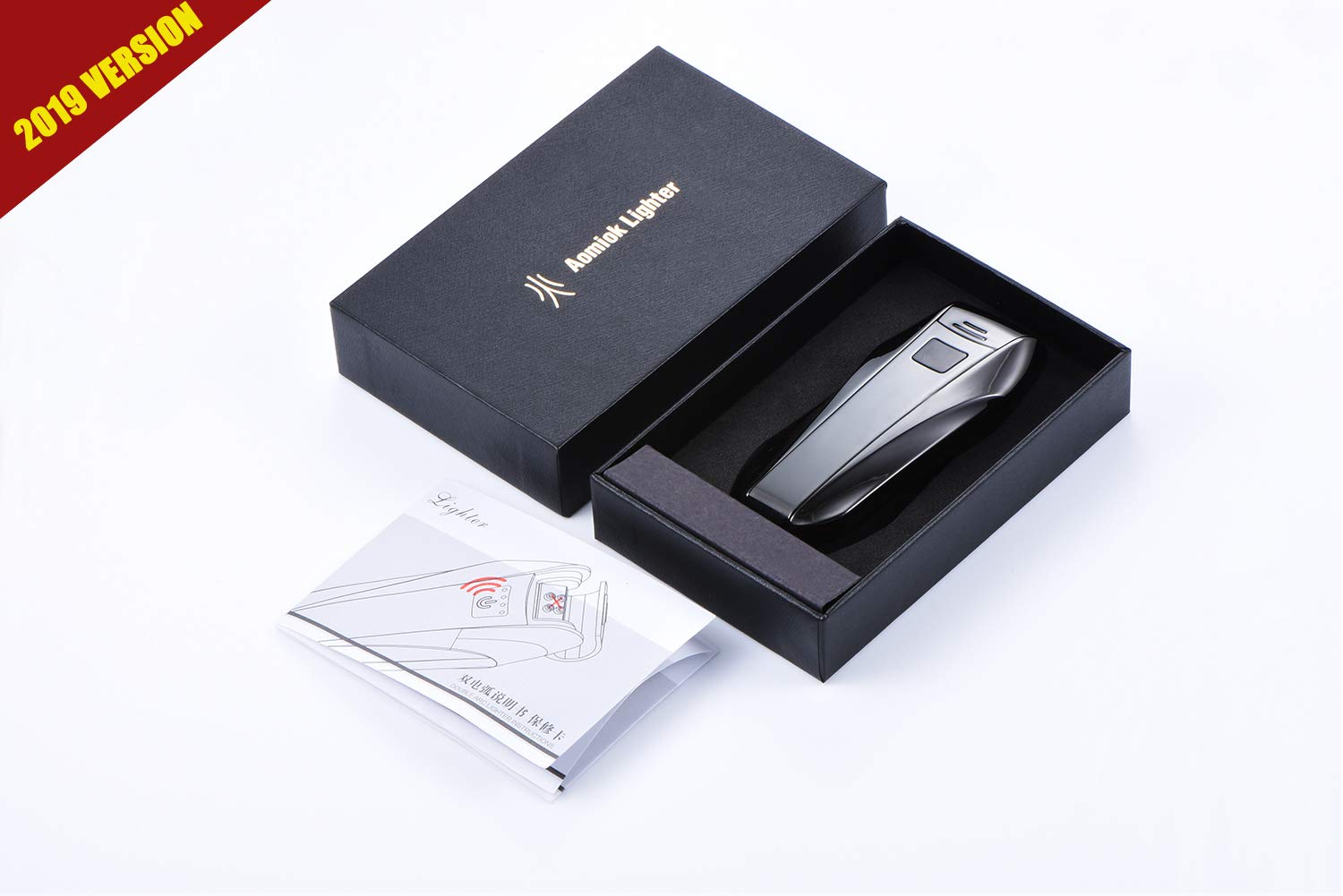 Feuerzeug Winddicht,Dopple Lichtbogen Feuerzeug Green Grass Elektronisch USB Aufladbar Lighter Flammenlose Feuerzeug Zigarettenanzünder