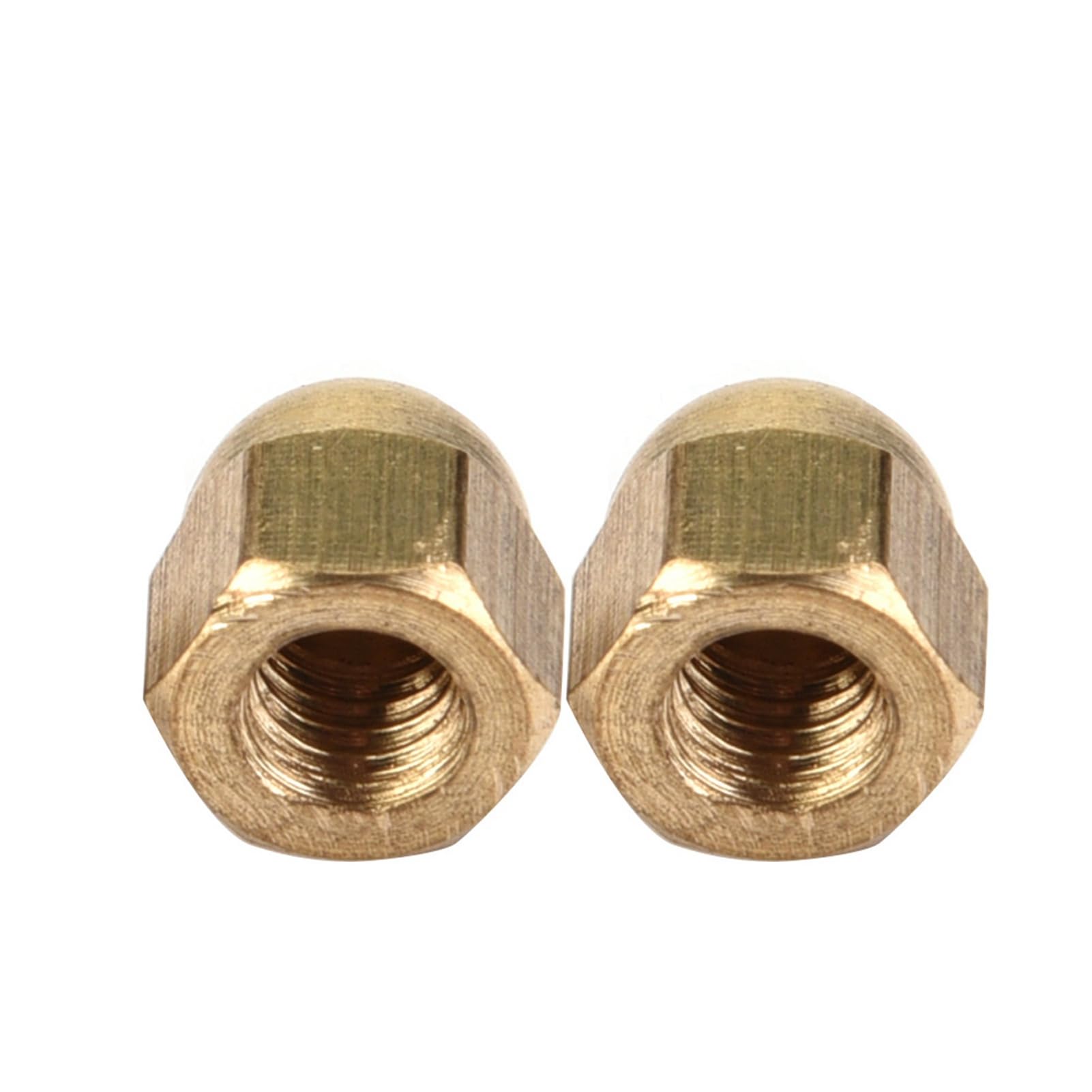Brass Acorn Nut Kit Dome Head Cap Hex Nuts Set Vehicle Fasteners m3-m12 Fix Tires (M5)