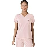 Carhartt Women's Tuck-in Scrub Top - Soft Rose, 2X