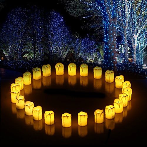 BMBZON Flameless Candles LED Tea Light Candles with Battery Operated for Holidays Party Wedding (24 Pack)