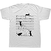 TYTAVS Whimsy Twee Music Note Shirt for Women Oversized Emo T Shirt 90s 2000s Tee Y2k Aesthetic Twee Streetwear