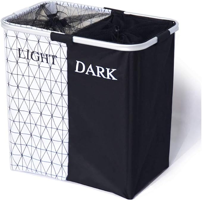 Cestos para la colada ZAY Cesto de Ropa Claro y Oscuro con 2