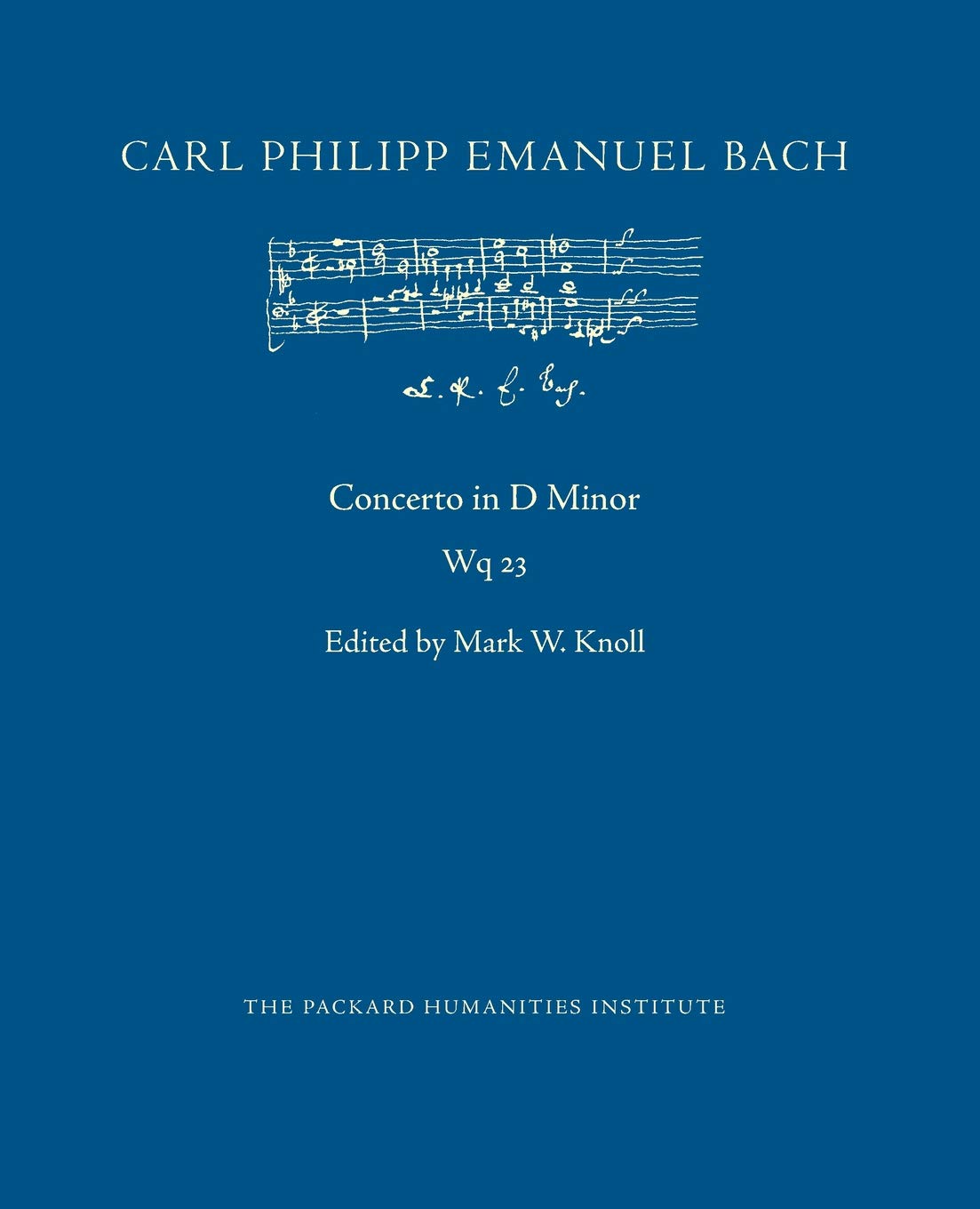 Concerto in D Minor, Wq 23: 64 (Cpeb: Cw Offprints)