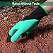 WEBSUN Garden Genie Gloves with Claws on EACH Hand Waterproof Digging Gloves for Gardening