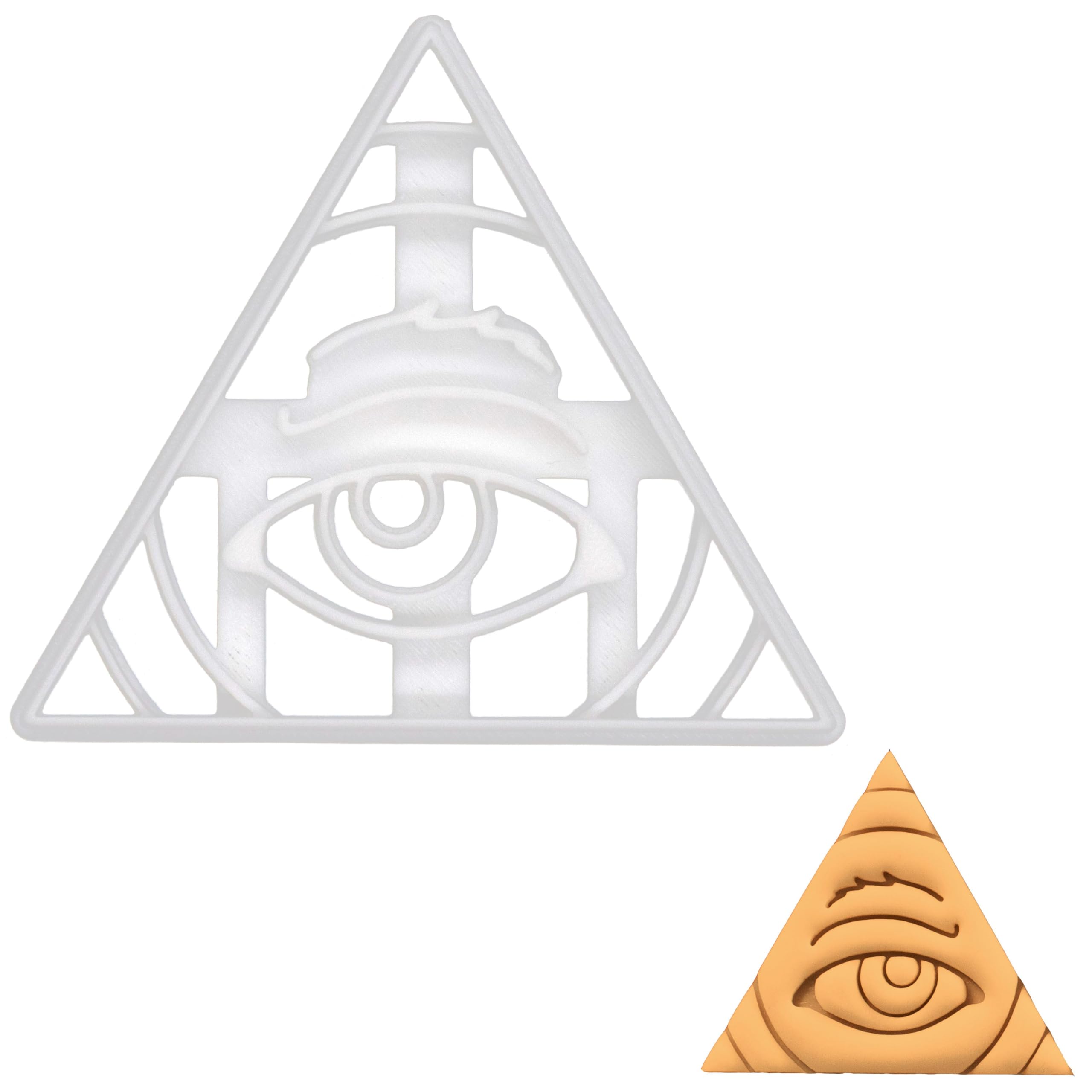 BAKERLOGY Eye of Providence Cookie Cutter - Detailed Biscuit Cutter Design for Baking and Crafts, Ideal on Fondant, Dough, Clay
