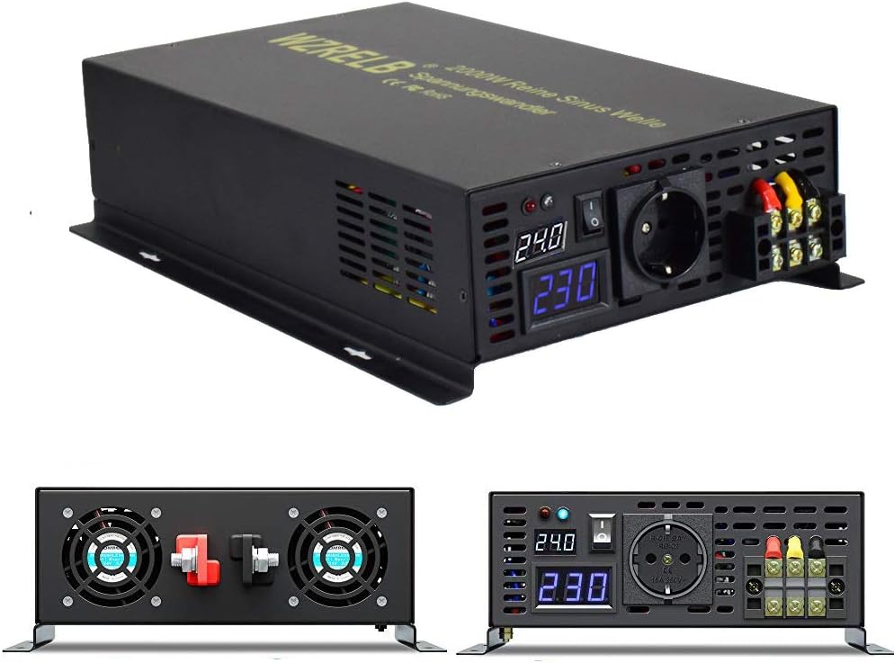 3000W Wechselrichter 24V Auf 230V Reine Sinuswelle - Solar Inverter Für Wohnmobile & Camping