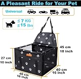 GoBuyer Waterproof Pet Car Seat Booster Carrier Box 40x40cm Black view 4