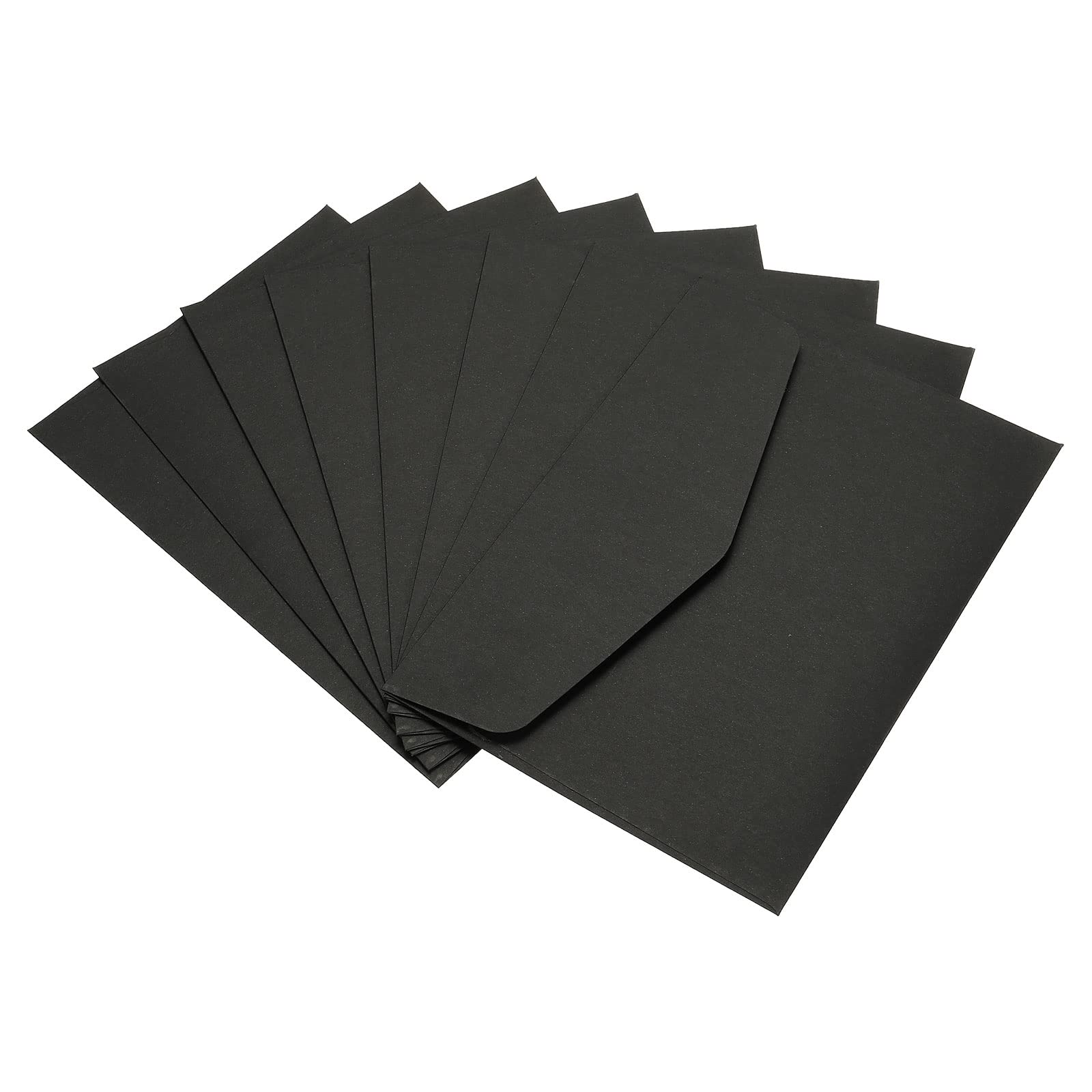 PATIKIL Mini Envelopes, 50 Pack Tiny Items Storage Cute Colored Present Card Holder for Wedding Greeting Party, Black