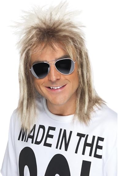 blonde mullet wig
